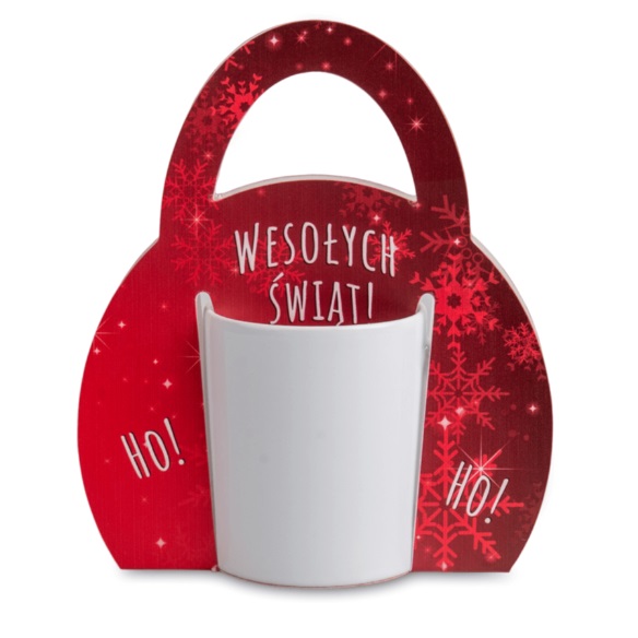 Kartonowe opakowanie - uchwyt na kubek 330 ml - 10 sztuk